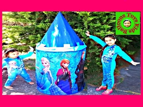 Disney Frozen Movie Videos 2016 Castle Tent Surprise Toys Anna Elsa Birthday Picnic Surprise Video