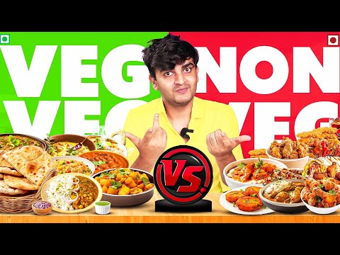 Trying Top Veg vs Non Veg Food