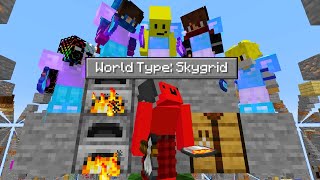 Minecraft Manhunt, But It's a Skygrid World