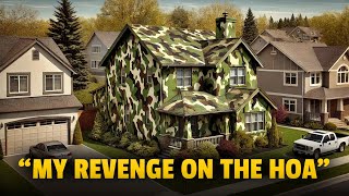 HOA Demanded My House Be Repainted, So I Chose Camouflage!