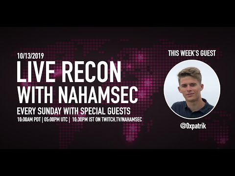 @0xpatrik explains his DNS enumeration workflow and research for bug bounties