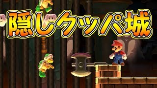 隠しクッパ城に潜入してみたら意外な結果に・・【マリオメーカー実況】