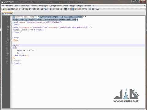 Videocorso di PHP - lezione 5 - I cicli: for, foreach,while,do while