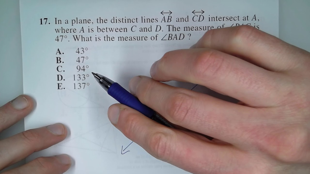 2017 2018 ACT Prep Math #17