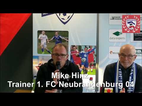 Achtelfinale Landespokal -1. FC Neubrandenburg 04 vs. Rostocker FC von 1985 2:0 - Pressekonferenz