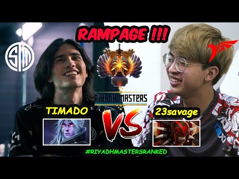 23savage Bloodseeker vs Timado Drow Ranger - Epic Carry Battle #RiyadhMasters Ranked 2023 Dota 2