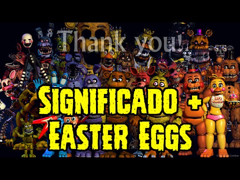 ¿Qué Significa La Imagen De THANK YOU De Five Nights At Freddy's 4? + Easter eggs | FNAF 4