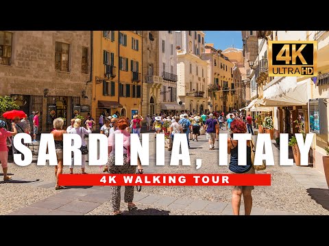 🇮🇹 Relaxing Sardinia, Italy Walking Tour - Sunny Walk Around Beautiful Alghero | 4K HDR - 60fps