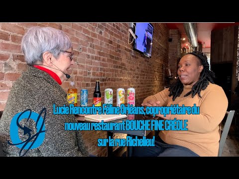 Lucie Rencontre Féline Orléans, copropriétaire du restaurant BOUCHE FINE CRÉOLE sur la rue Richelieu