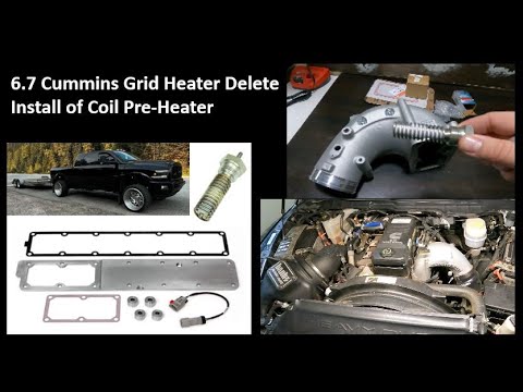 Grid Heater Delete 6.7 Cummins - Install of Coil Pre-Heater