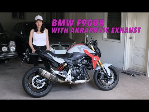 BMW F900R Exhaust - Akrapovic Titanium vs Stock - Aftermarket Pipe for 2020 #BMWF900R