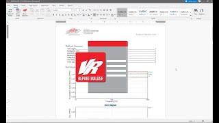 VibrationVIEW Report Builder