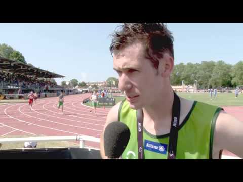 Interview: Michael McKillop men's 800m T37 final - 2013 IPC Athletics World Championships, Lyon