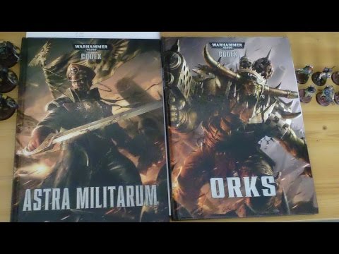 Battle report ;we play Warhammer 40k Imperial Guard vs Orks 2000points