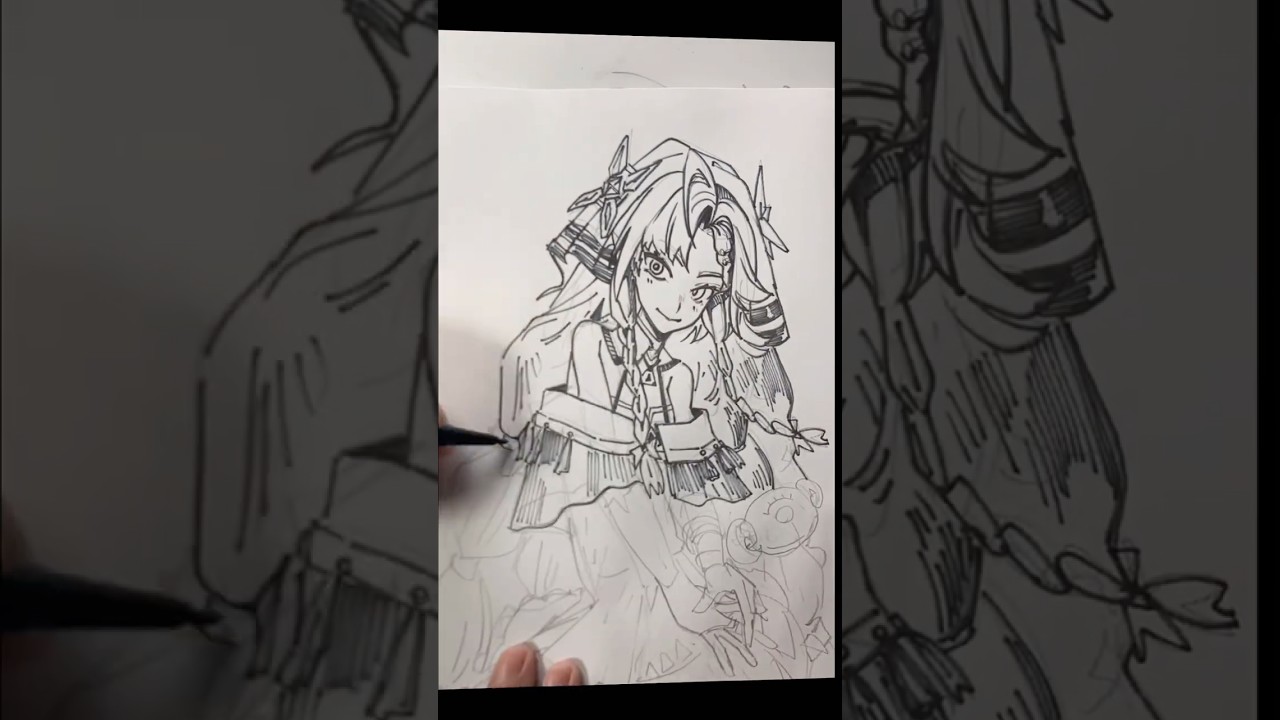 シグリカ落描き#鳴潮 #wutheringwaves #シグリカ #art #drawing #illustration #落書き #お絵描き 描き #イラスト #イラストメイキング