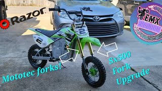 Razor Sx500 Fork Upgrade - Mototec Forks!