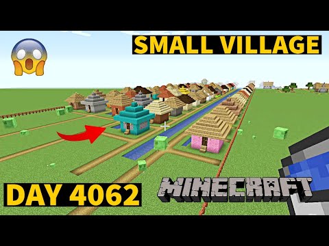 Insane Minecraft Build: Small Village in Creative Mode - 4062 Days!