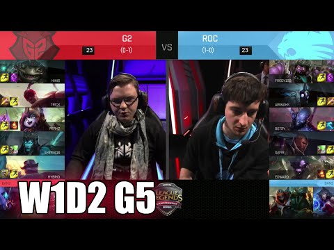 G2 eSports vs ROCCAT | Week 1 Day 2 S6 EU LCS Spring 2016 | G2 vs ROC G1 W1D2