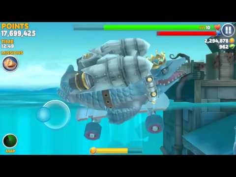 Hungry Shark Evolution Mr. Snappy vs Shark Man