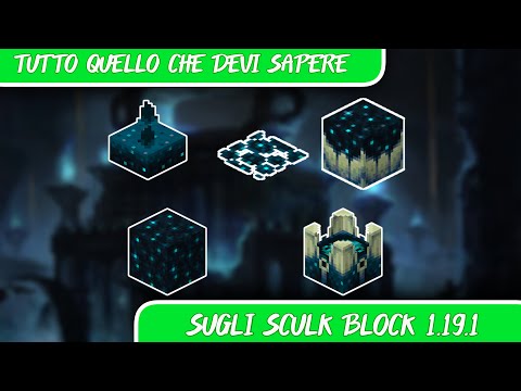 TUTTO CIÒ CHE C'È DA SAPERE SUGLI SCULK BLOCK DI MINECRAFT 1.19.1!USI E CURIOSITÀ!!|Minecraft 1.19.1