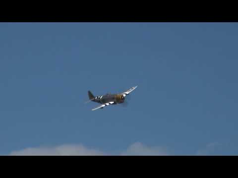 P-47 Thunderbolt, P-51 Mustang & Supermarine Spitfire - WWII Weekend 2014