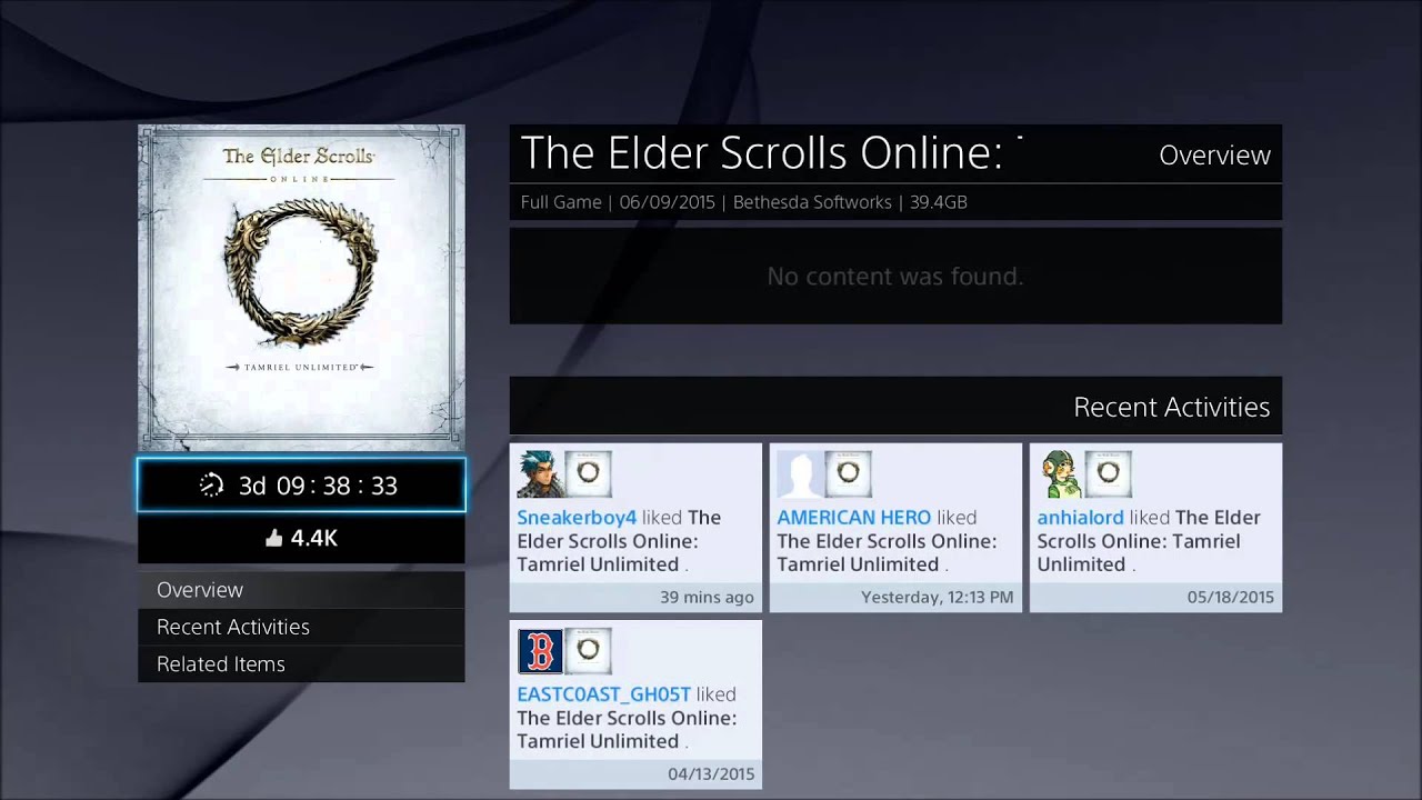 PS4 How to Manually Pre-Download ESO Auto Download taking to long