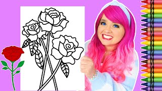 Coloring Valentine's Day Roses Coloring Page | Crayola Crayons