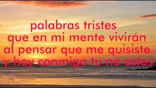 Los yonics. Palabras tristes