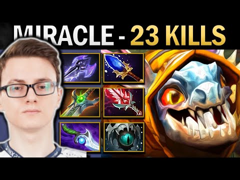 Slark Dota Miracle with 23 Kills and Bloodthorn - TI13