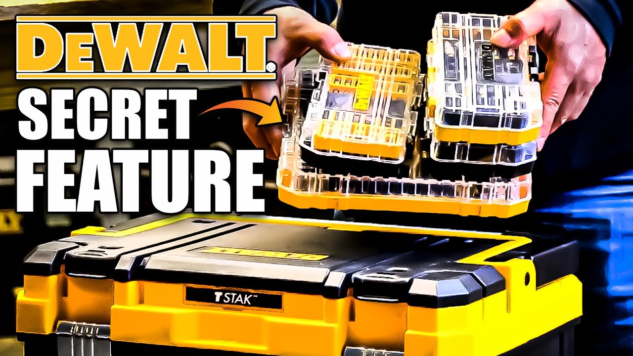 Watch video New DeWALT TOOLS TSTAK MODULAR MOBILE STORAGE TOWER HAS A HIDDEN FEATURE! Now New DeWALT TOOLS TSTAK MODULAR MOBILE STORAGE TOWER HAS A HIDDEN FEATURE!
