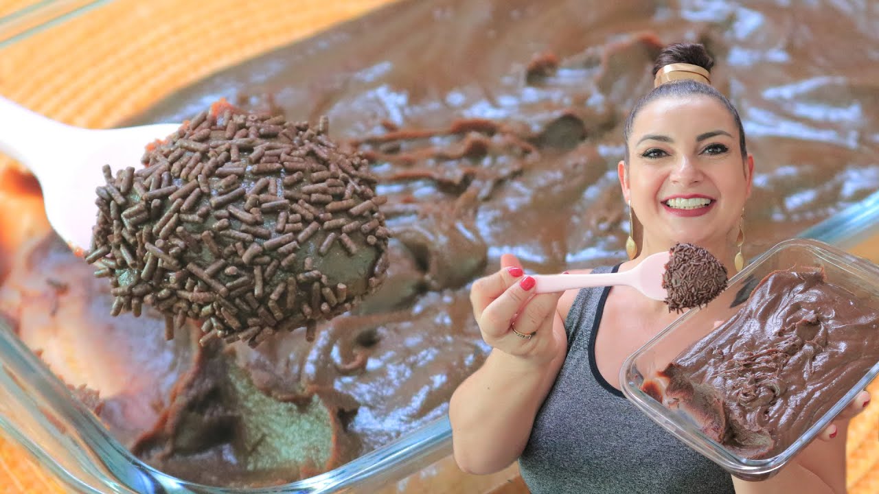 BRIGADEIRO SEM LEITE CONDENSADO E SEM AMIDO DE MILHO