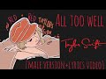 Taylor swift-All Too Well (10  minutes) [male version+lyrics](Taylor version)