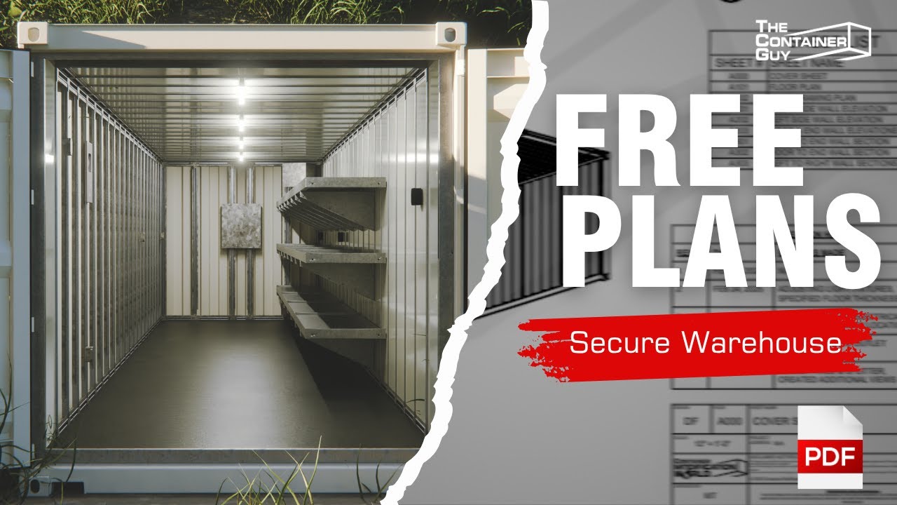 FREE PDF PLANS | Step By Step Container Modification | How to Frame, Insulate, & Finish a 40'