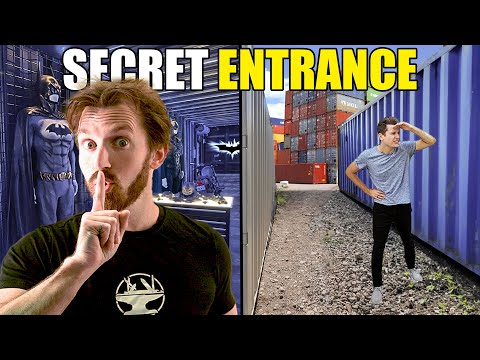 Real Life Batcave Build! (Secret Entrances)
