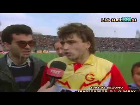 Roman Kosecki gole Trabzonspor - Galatasaray 2-3 Süper Lig 12.04.1992
