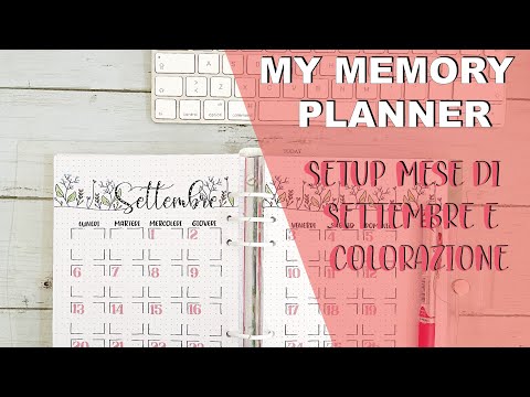 Setup del mese di settembre del My Memory Planner 2021