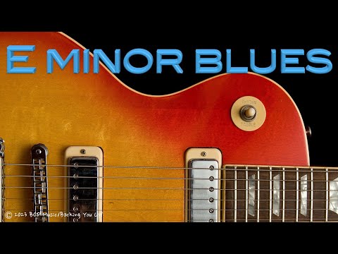 E minor blues backing track 80bpm