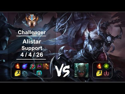 [4K] KR Challenger Support Alistar vs Pyke Ep.1636