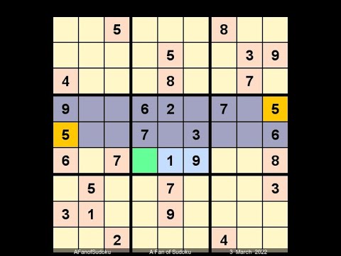 How to Solve The Hindu Sudoku Five Star March 3, 2022