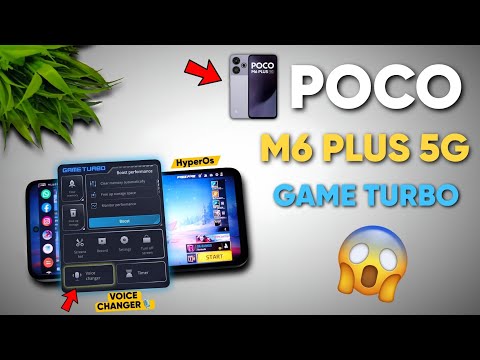 Enable game turbo with voice changer in poco m6 plus 5g || poco m6 plus game turbo setting
