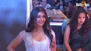 Pooja Hegde In floor length anarkali At Neil Nitin Mukesh’s wedding reception | Bolly2box