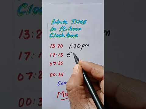 Converting time to 12 hour time#MathMarrow#Math shorts