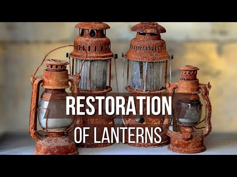 Antique Lantern Restoration | Old Rusty Lantern Restored | Oddly Satisfying