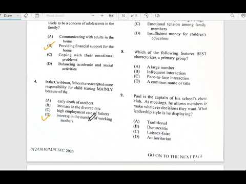 CSEC SOCIAL STUDIES PAPER 1 FOR JUNE 2023 SOLUTIONS!