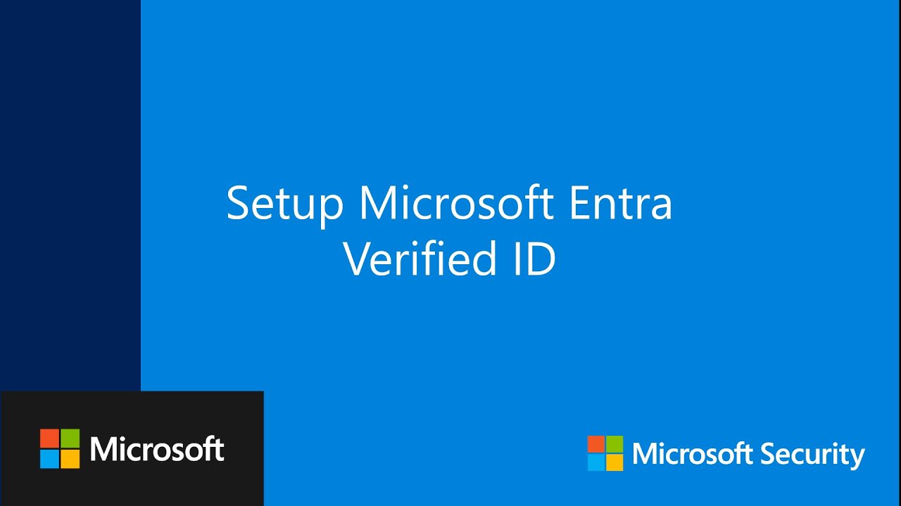 Setup Microsoft Entra Verified ID