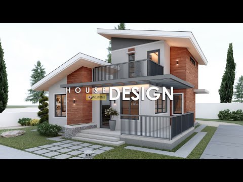 SMALL HOUSE DESIGN | 2 STOREY HOUSE | 8.20m x 9.00m (105 sqm Total Floor Area) | 3 BEDROOM