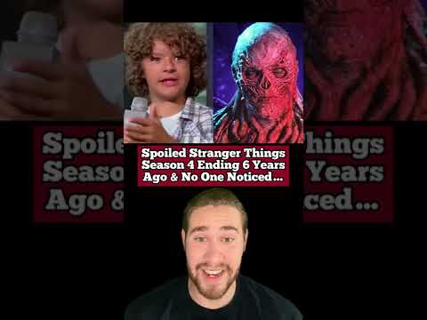 DUSTIN SPOILED STRANGER THINGS SEASON 4 ENDING 6 YEARS AGO & NO ONE NOTICED!! #Shorts
