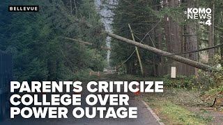 Parents criticize Bellevue College's power outage response, citing lack of student support