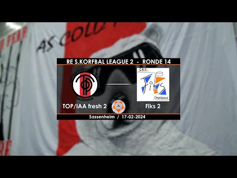 TOP/IAA fresh 2 tegen Fiks 2 op zaterdag 17 februari 2024