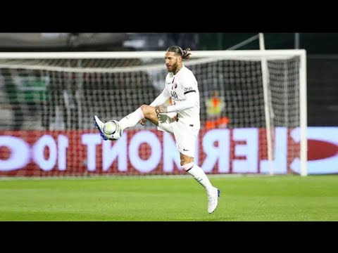 SERGIO RAMOS CRAZY DEFENSE IN PSG VS ANGERS.